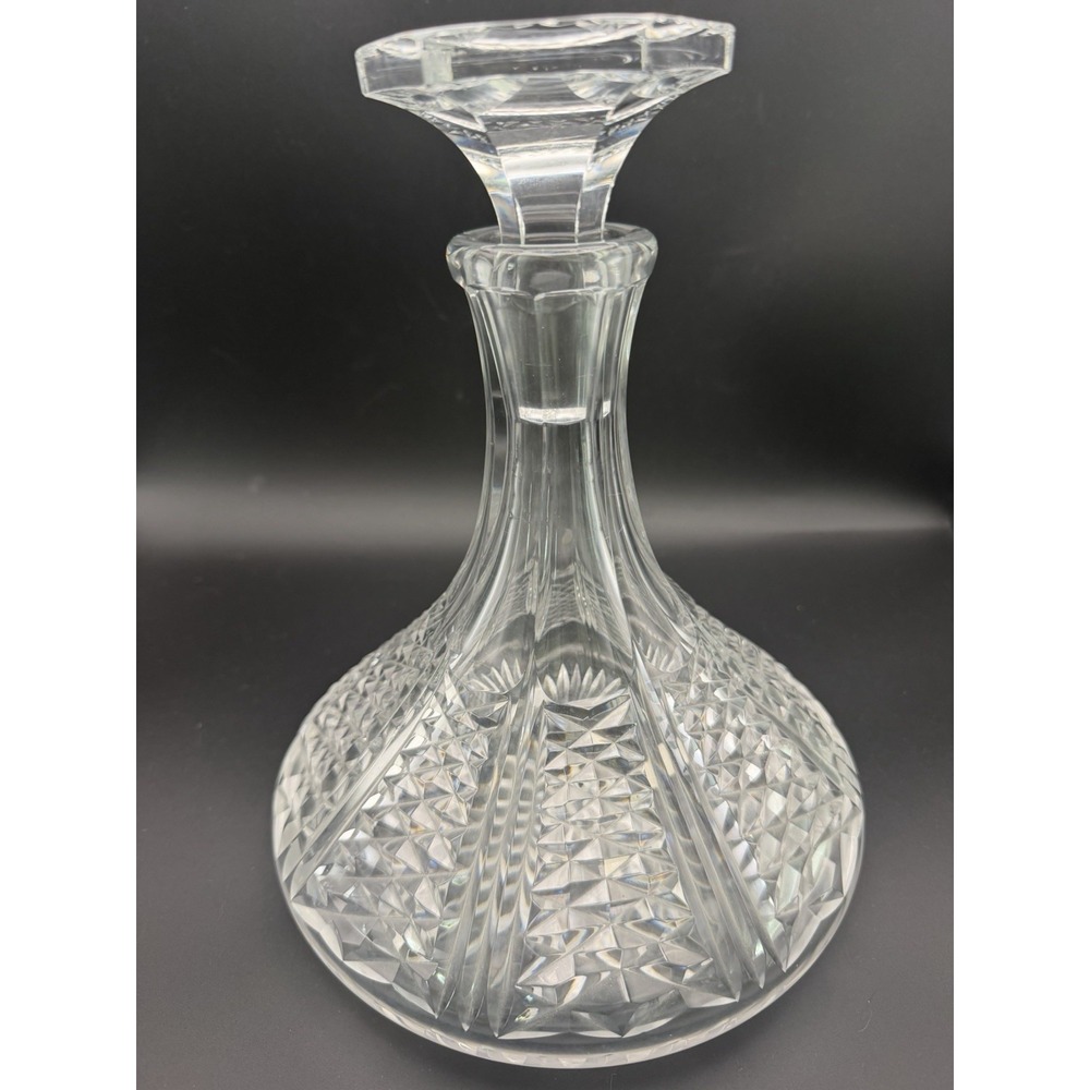 Webb Corbett Minton Crystal Decanter w Stopper Full Lead Crystal England 10"